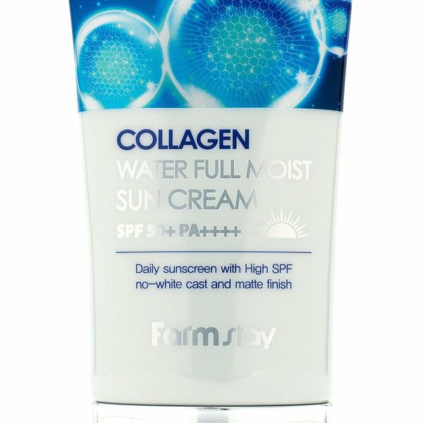 FARMSTAY Крем солнцезащитный увлажняющий с коллагеном SPF 50+ / PA++++