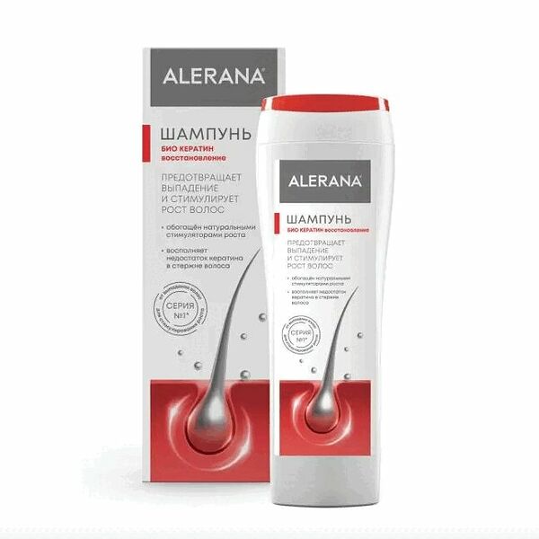 Шампунь Alerana 250 мл био кератин восстанавление