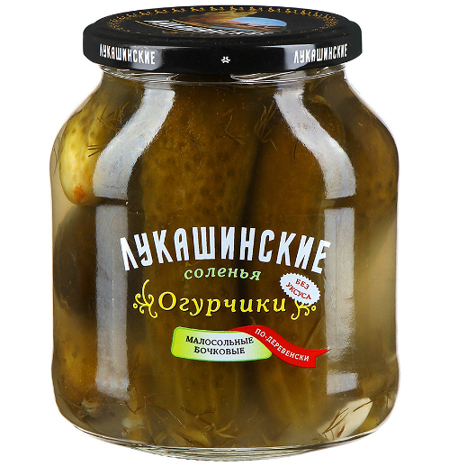Огурчики малосольные Лукашинские соленья По-деревенски
