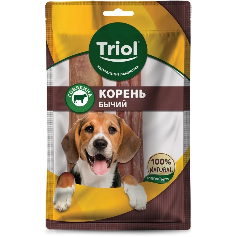 

Лакомство Triol Корень бычий для собак 40 г