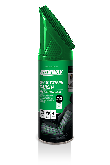 Очиститель салона RUNWAY 2 в 1 универсальный Арт. RW6145, 450 мл