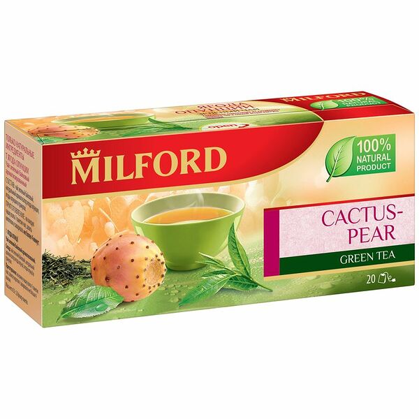 Чай зеленый Milford Cactus Pear в пакетиках, 20 шт.