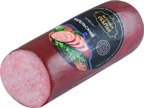 

Колбаса копчено-вареная ВКУСНЫЙ ОБЫЧАЙ Сервелат Карельский, 350г