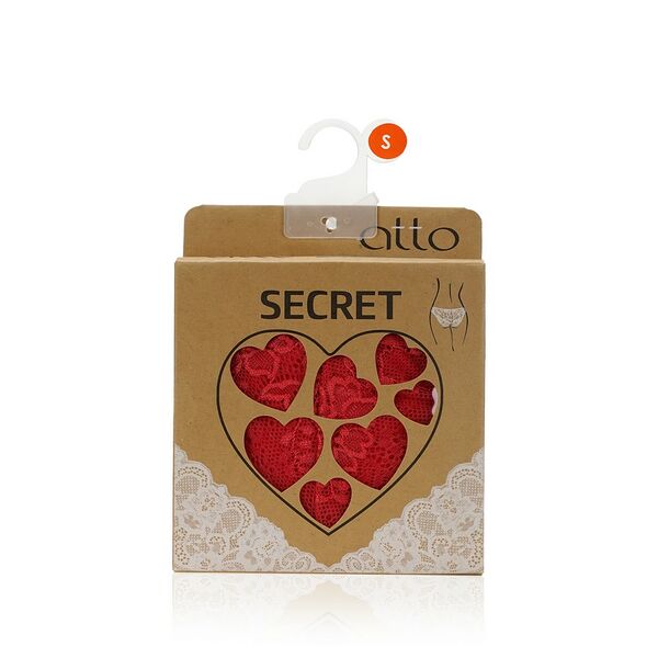 Женские трусы-бразилиана Atto Secret, малиновые, S