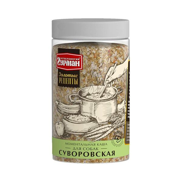 Каша для собак ЧЕТВЕРОНОГИЙ ГУРМАН Золотые Рецепты. Суворовская
