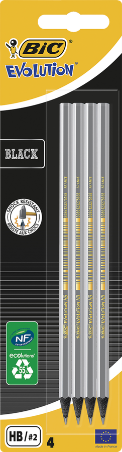 

Набор карандашей чернографитовых BIC Evolution ECOlutions черный Арт. 896016
