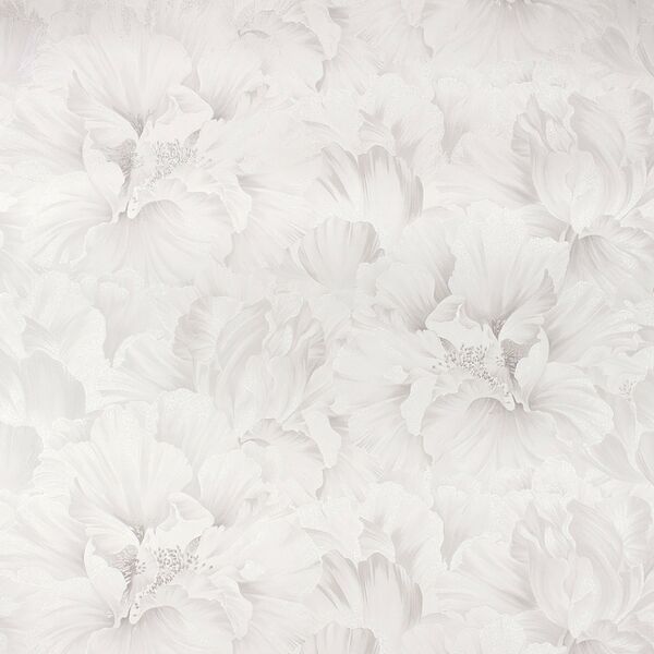 Обои Malex design Таити, горячее тиснение на флизелиновой основе, белый, 1,06х10,05 м