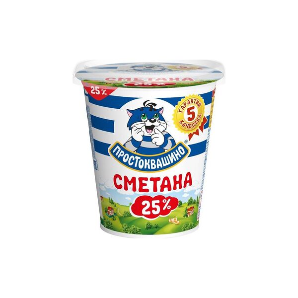 Сметана Простоквашино 25%