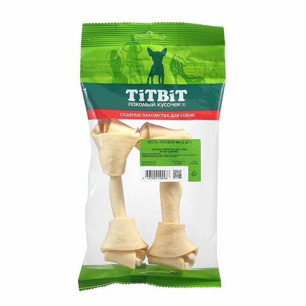 Лакомство для собак TITBIT Кость узловая №4, 2 шт