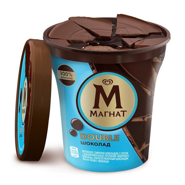 Мороженое Магнат Double Пинта Шоколадное 310 г