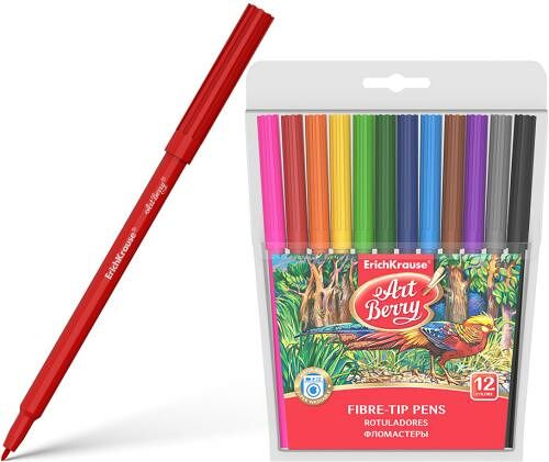 Фломастеры Erich Krause Art berry super washable 12 цветов