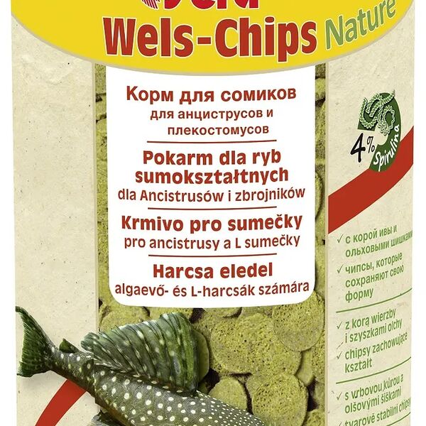 Корм 250мл (95 гр) SERA WELS CHIPS Чипсы для всех сомиков
