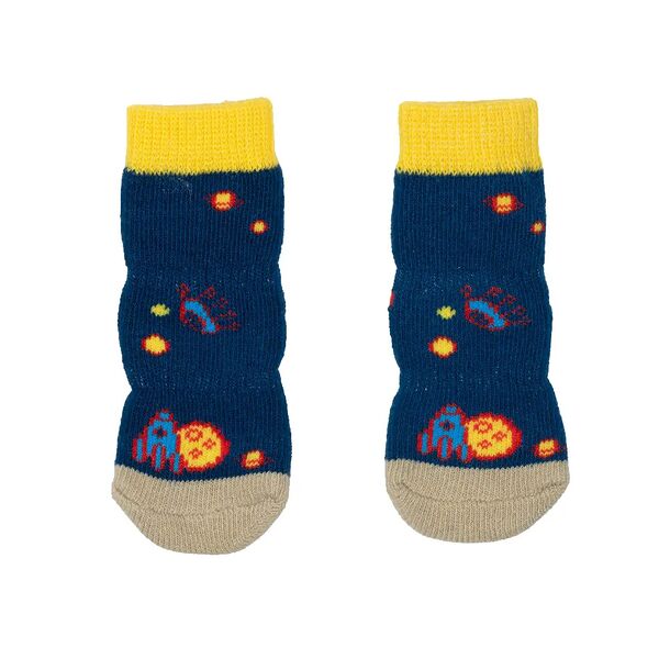 Носки удлиненные для собак L синий (унисекс)