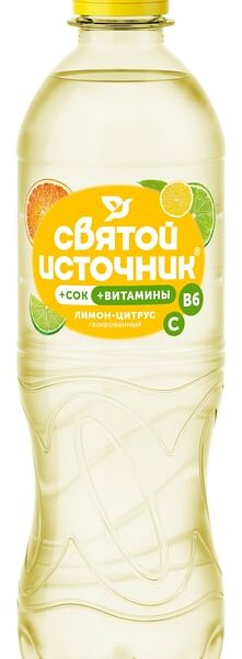 Напиток Святой Источник Вода + Сок лимон-цитрус 500 мл