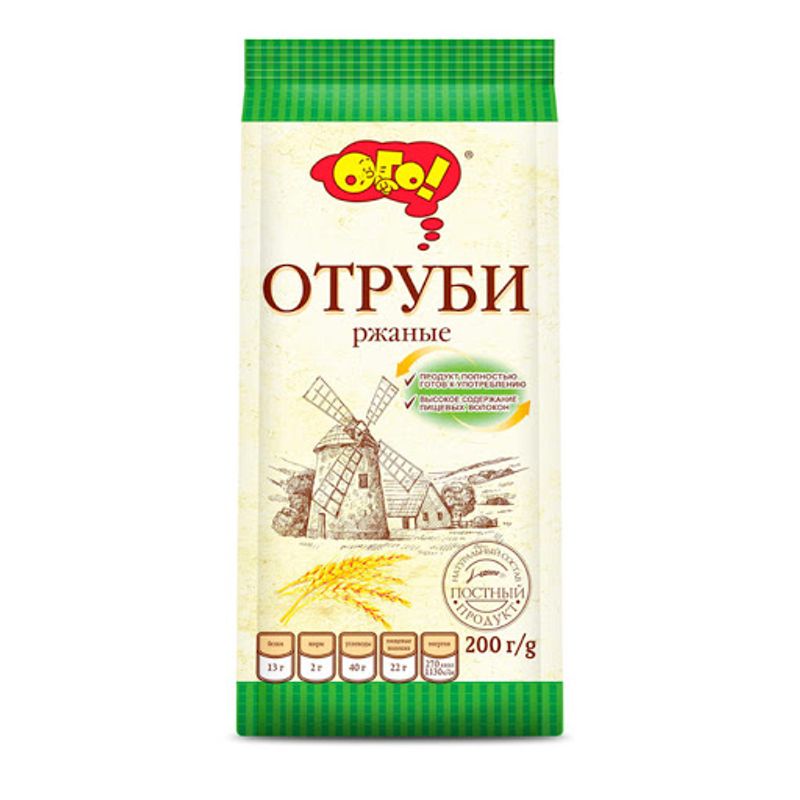 

Отруби ржаные Ого! экструдированные 200 г