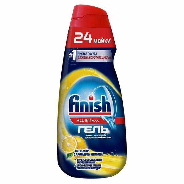 Гель Finish All-in-1 Max анти-жир лимон, 600мл