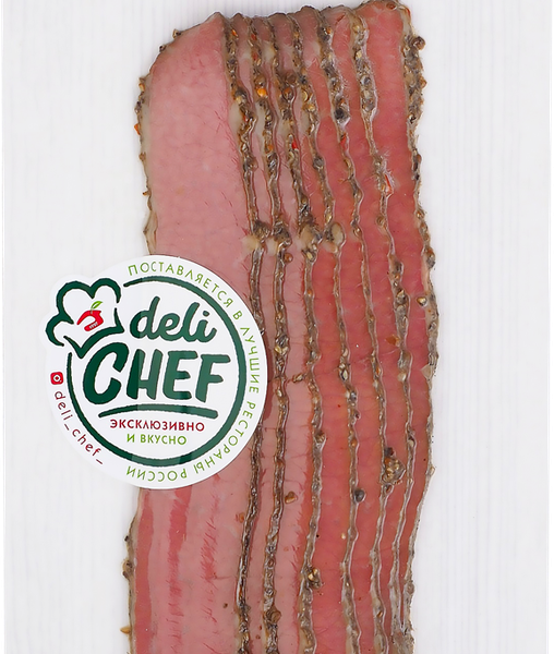 Пастрами МД БОРОДИНА DeliChef из говядины кат Б к/в вес 