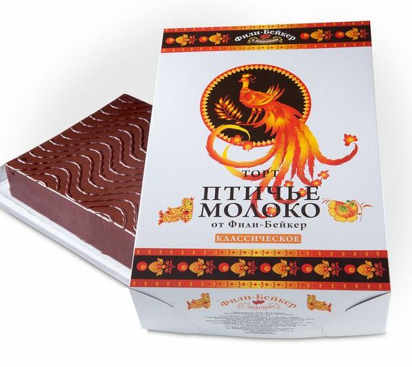 Торт бисквитный Фили-Бейкер Народная птичка классическая, 500г