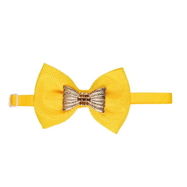 Галстук-бант желтый