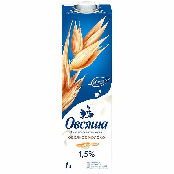 Напиток овсяный Овсяша 1,5%