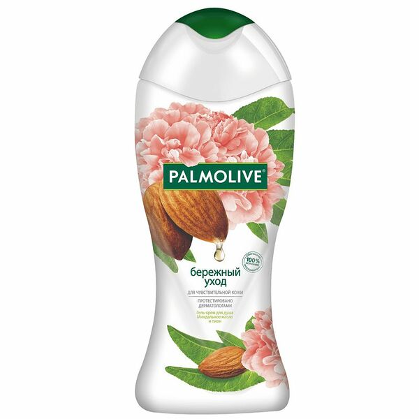 Гель-крем для душа Palmolive Бережный уход Миндальное масло и пион, 250мл