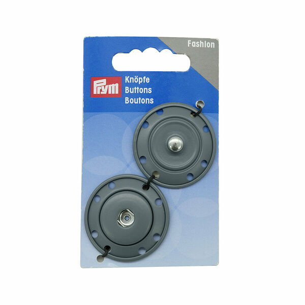 Кнопки пришивные 35мм сeрый цв. 1шт. Prym