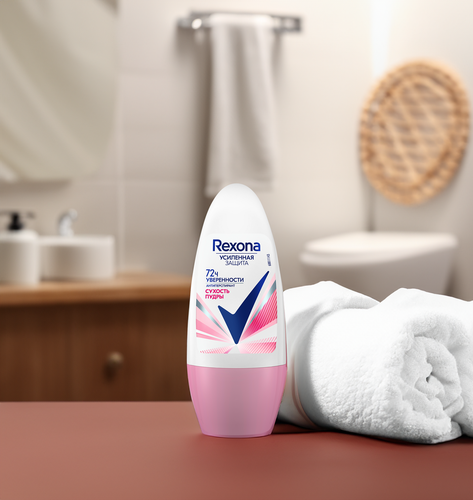 

Дезодорант-антиперспирант ролик женский Rexona Сухость Пудры 50 мл