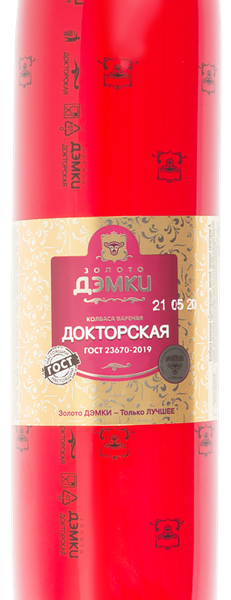 Колбаса ЗОЛОТО ДЭМКИ Докторская ГОСТ в/с вар вес 