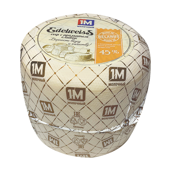 

Сыр Edelweiss с ароматом сливок 45% весовой