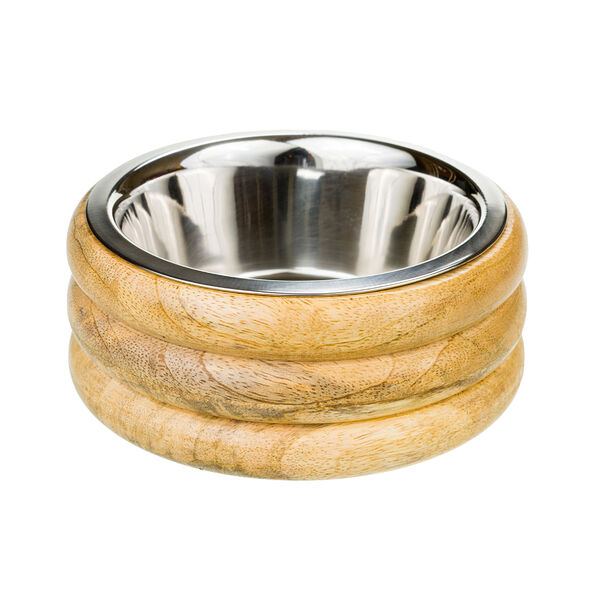 Миска металл дерево патина Small