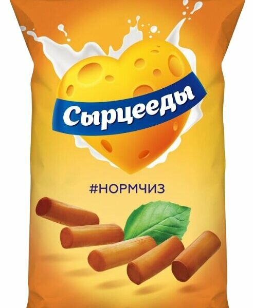 Сырные снэки Сырцееды Сыр копченый нормчиз