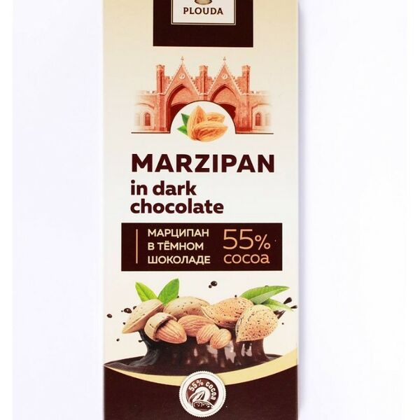 Марципан Plouda в темном шоколаде, 85 г