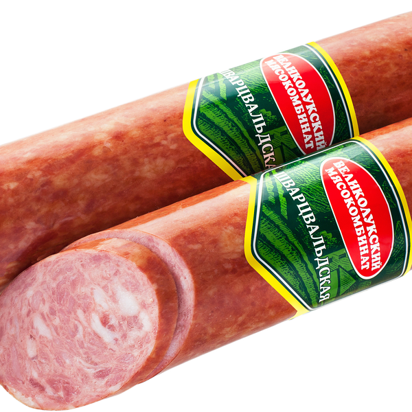 Колбаса Великолукский Мясокомбинат Шварцвальдская п/к в/у вес до 800г