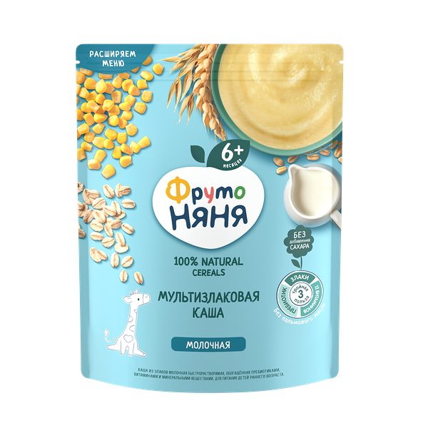 Каша молочная ФрутоНяня Мультизл 200г ДП
