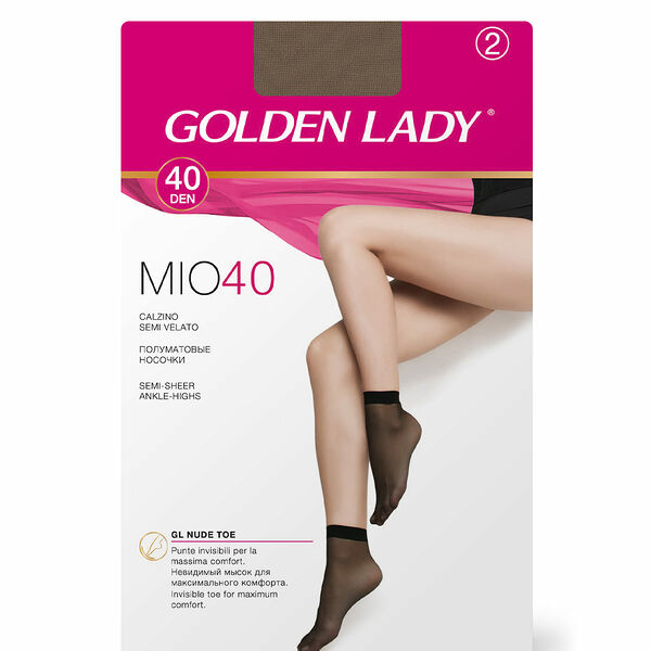 Носки женские Golden Lady Mio, 40 den, цвет бежевый, размер универсальный 20г