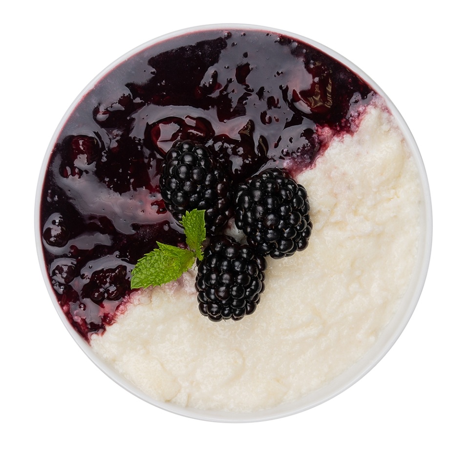 

Каша Гурьевская с вишней и ежевикой