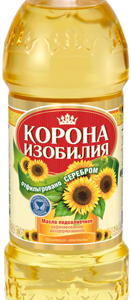 Масло подсолнечное Корона изобилия рафинированное Премиум
