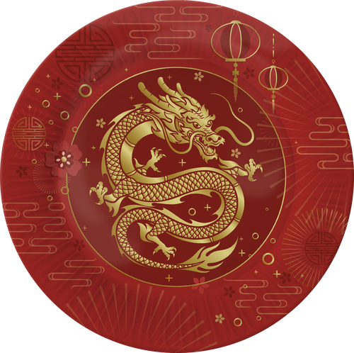 

Набор тарелок ND PLAY Золотой дракон, бумажные, 250мл, 6шт