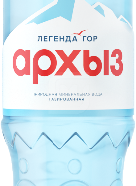 Вода Архыз Легенда Гор минеральная газированная 500мл
