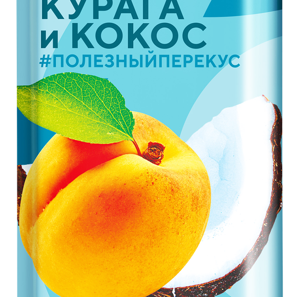 Батончик фруктовый ЛЕНТА LIFE Курага и кокос, 33г