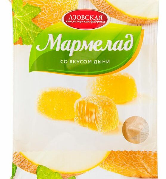 Мармелад Азовская кондитерская фабрика желейный со вкусом дыни 300 г