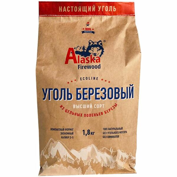 Уголь Alaska Firewood, 1,8 кг