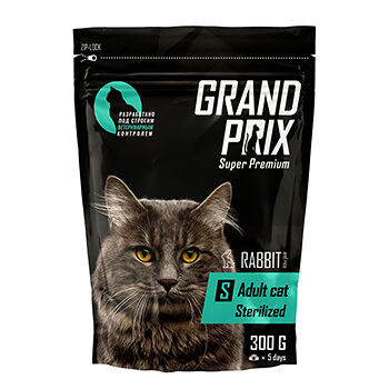 Сухой корм для стерилизованных кошек Grand Prix Sterilized с кроликом