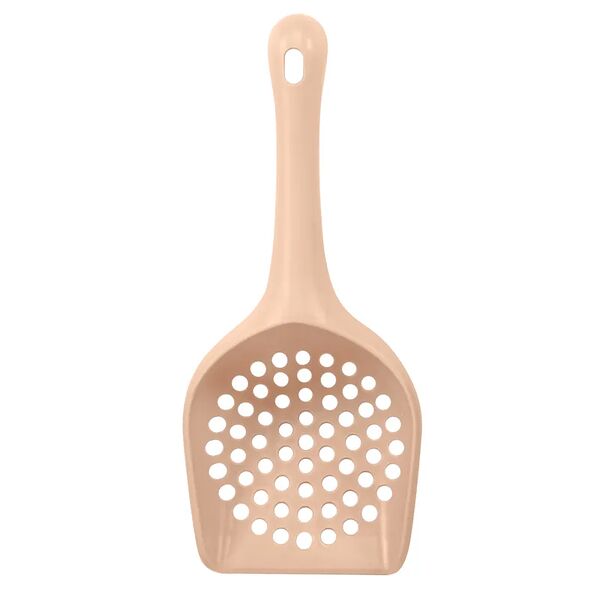 Совок Triol для кошачьего туалета с круглой ячейкой, бежевый, 262x112x43мм