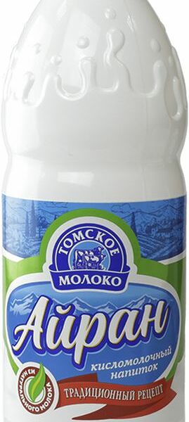 Айран Томское Молоко негазированный 1% 900 мл