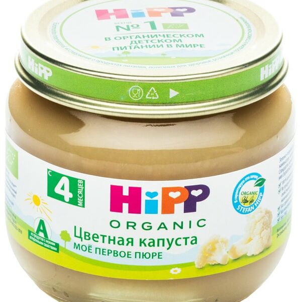 Пюре Hipp Мое первое пюре Цветная капуста 80г
