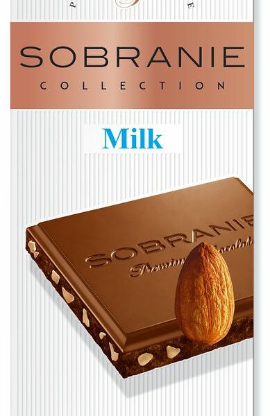 Шоколад молочный sobranie с орехами, 90г