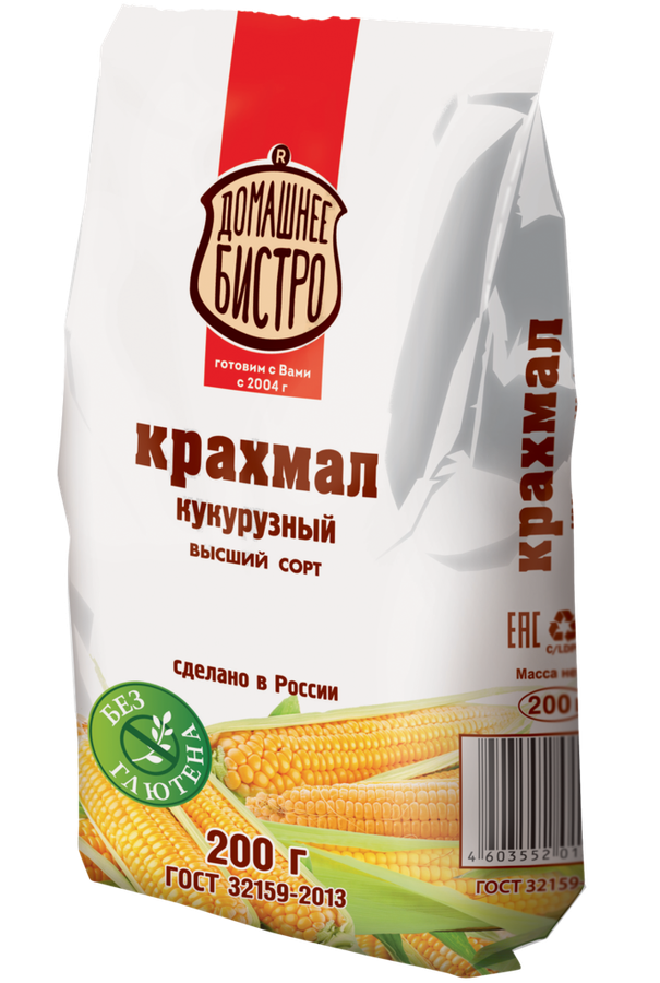 

Крахмал кукурузный Домашнее бистро, 200 г