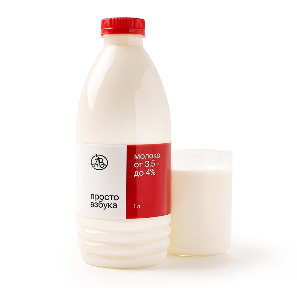 

Молоко пастеризованное Просто Азбука 3,5-4% 1 л