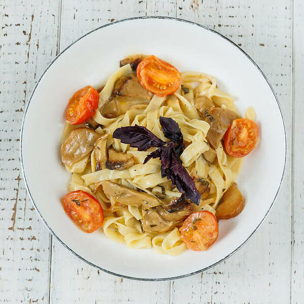 Тальятелле с белыми грибами и сливочным маслом